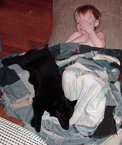 Me and my buddy, the youngest hooman kid.